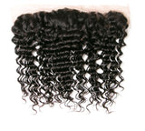 13x4 Deep Wave HD Super Fine Swiss Invisible Lace Frontal. Pre-Plucked Hairline